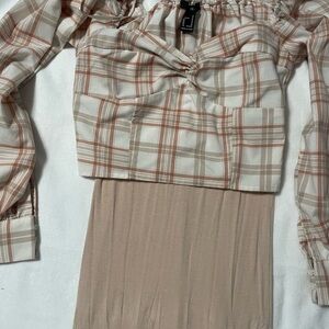 Forever 21 Beige Skirt